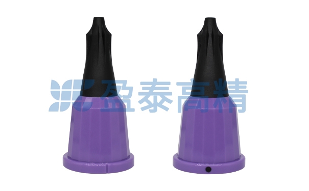 液态硅胶包塑胶喷嘴 液态硅胶包胶喷头 打气筒连...